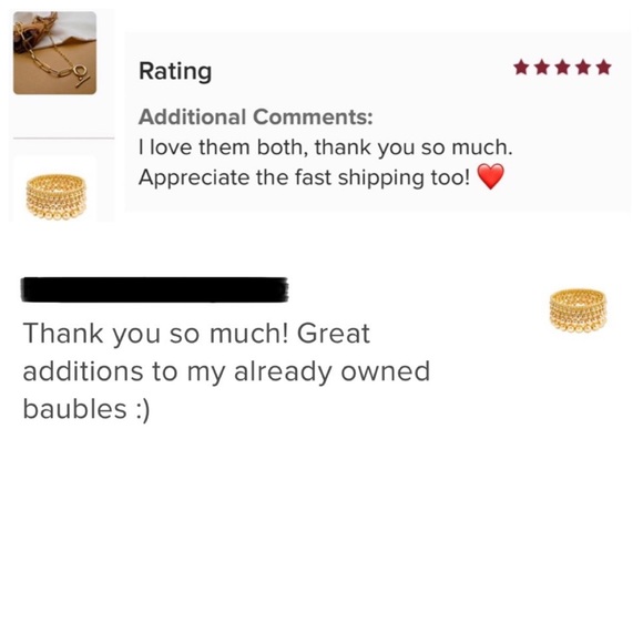 🍋2/$30 New Set of 5 Gold Stretchy Bracelets - Picture 4 of 4